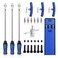HTOMT 14.5" Tire Spoon Kit, 26pcs Tire Changing Tool for Motorcycle Dirt Bike Lawn Tractor Bicycle, Motorcycle Tire Changer Tire Removal Tool with 3pcs Rim Covers 6pcs Valve Tool Valve Cores