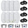 16 Pcs Cat Water Fountain Filters Replacement &amp; Pre-Filter Sponges for 108oz/3.2 Stainless Steel Pet Water Fountain with Water Level Window