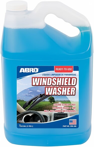 ABRO Car Windshield Cleaner Ready to Use Formula - 1 Gallon, Pre-Mixed, Delivers Streak-Free Cleanliness, Removes Bugs &amp; Tar