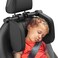 Yoocaa Car Headrest Pillow, Road Pal Headrest, Adjustable Car Seat Head Neck Support, U Shaped Car Sleeping Pillow for Kids &amp; Adults, Only Suitable for Car Seat Headrest with Poles, Black