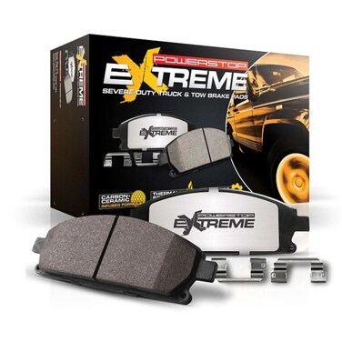 Power Stop Z36-1680 Front Z36 Truck &amp; Tow Carbon-Fiber Ceramic Brake Pads For 2013-2022 Ford F-250 F-350   2013-2016 F-450 Super Duty 8 Lug