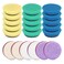 21Pcs Mini Polishing Pads Set, Autolock 2.0 inch/50mm Sponge Polishing Pad &amp; Wool Buffing Pads, Mix Color for Car Detail Polishing and Waxing, Car Foam Detail Polishing Pad Kit