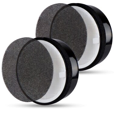 Flintar H13 True HEPA Replacement Filter, Compatible with Levoit LV-H132 Air Purifier, Part # LV-H132-RF, 2-Pack