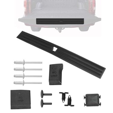 KARPAL Tailgate Molding Trim Compatible with Ford F150 2015-2020, Flexible Flex Step Cap Top Trim Protector Cover w/Release Button, Replaces FL3Z9940602B FO1904135