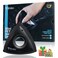 Analan Mini Pet Hair Remover for Car Detailing Supplies, Carpet Dog Hair Remover for Car Interior, Triangle Dog Hair Remover for Auto Detailing, Couch, Furniture, Lint, Carpet(Matte Black)