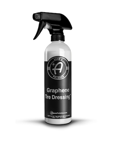 Adam's Polishes Graphene Tire Dressing - Deep Black Finish W/Graphene Non Greasy Car Detailing   Use W/Tire Applicator After Tire Cleaner &amp; Wheel Cleaner   Ceramic Coating Like Tire Protection (16oz)