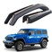 Goodyear Shatterproof in-Channel Window Deflectors for Jeep Wrangler JL 2018-2025/Jeep Gladiator 2020-2025, Rain Guards, Window Visors for Cars, Vent Deflector, Car Accessories, 4 pcs - GY003423LP