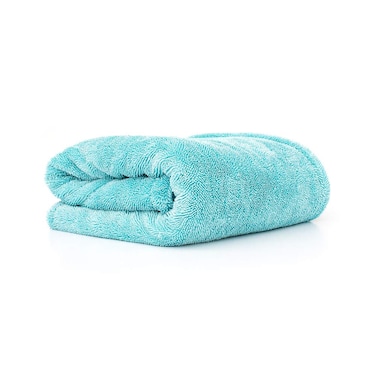 The Rag Company - The Liquid8r - Absorbent 70/30 Blend Microfiber Drying Towel for Cars, Trucks, SUVs, Safe for Detailing + Scratch Free, Twist Loop, 1100gsm, 25in x 36in, Aqua Blue