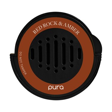 Pura Car Scent Refill - Fragrance for Pura Car Diffuser - Clean &amp; Safe Luxury Diffuser Scent - Long-Lasting Fragrance for 30 Days of Aroma - Must-Have for Car - Red Rock &amp; Amber