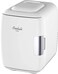 Cooluli Mini Fridge for Bedroom - Car, Office Desk &amp; Dorm Room - Portable 4L/6 Can Electric Plug In Cooler &amp; Warmer for Food, Drinks, Skincare Beauty &amp; Makeup - 12v AC/DC &amp; Exclusive USB Option, White