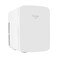 Cooluli 15L Mini Fridge for Bedroom, Car, Office Desk &amp; College Dorm - 12V Portable Cooler &amp; Warmer for Food, Drinks, Skincare - AC/DC Small Refrigerator with Glass Front, White