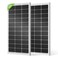 ECO-WORTHY 2pcs 100 Watt Solar Panels 12 Volt Monocrystalline Solar Panel for RV Marine Boat and Other Off-Grid Applications, 2-Pack 100W