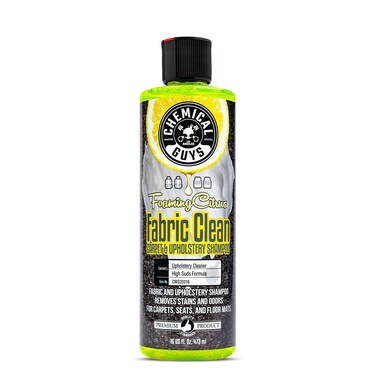 Chemical Guys CWS20316 Foaming Citrus Fabric Clean Carpet &amp; Upholstery Cleaner (Car Carpets, Seats &amp; Floor Mats), Safe for Cars, Home, Office, &amp; More, 16 fl oz, Citrus Scent