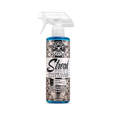 Chemical Guys CLD30016 Streak Free Glass &amp; Window Cleaner (Works on Glass, Windows, Mirrors, Navigation Screens &amp; More; Car, Truck, SUV and Home Use), Ammonia Free &amp; Safe on Tinted Windows, 16 fl oz