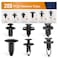 GOOACC Universal Plastic Fender Clips,200 Pcs Push Bumper Fastener Rivet Clips with 6 Size Auto Body Retainer Clips Bumpers,Car Fender Replacement for GM, Ford &amp; Ch