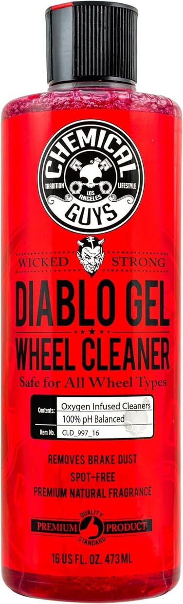 Chemical Guys CLD_997_16 Diablo Gel Oxygen Infused Foam Wheel And Rim Cleaner, Concentrated (Safe on All Wheel &amp; Rim Finishes), for Cars, Trucks, SUVs, Motorcycles, RVs &amp; More 16 fl oz