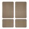 Automotive Floor Mats Tan Beige ClimaProof Checker Style for all weather protection Universal Fit for most Cars, SUVs, and Trucks, Anti-Slip FH Group F11300BEIGE