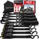 FORTEM Ratchet Straps, 1650lb Break Strength, 4 Pack 15ft x 1in Tie Down Strap Set, 4 Soft Loops, Motorcycle Straps Tie Downs, Cargo Cam Buckles for Trucks, Rubber Handles, Carry Bag