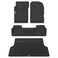 Motor Trend FlexTough Advanced Heavy Duty Black Rubber Car Floor Mats &amp; Cargo Liner for SUV &amp; Car Full Set - Universal Trim to Fit All Weather Automotive Floor Mats &amp; Cargo Liners for SUV, Car, &amp; Van