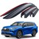 Goodyear shatterproof Window Deflectors for Toyota Highlander 2020-2024, Tape-on Rain Guards, Window Visors, Vent Deflector Visor, Car Accessories, 6 pcs. - GY008766