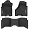 OEDRO Floor Mats Fit for 2019-2024 Ram 2500/3500 Crew Cab with 1st Row Bucket or Bench Seats, Custom Fit TPE All Weather Car Mats Includes 1st and 2nd Row