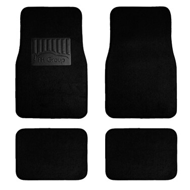 FH Group Car Floor Mats - Carpet Floor Mats for Cars, Universal Fit Automotive Floor Mats, All Purpose Car Floor Mats, Carpet Protector Mat for Most Sedan, SUV, Truck Floor Mats Black