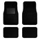 FH Group Car Floor Mats - Carpet Floor Mats for Cars, Universal Fit Automotive Floor Mats, All Purpose Car Floor Mats, Carpet Protector Mat for Most Sedan, SUV, Truck Floor Mats Black