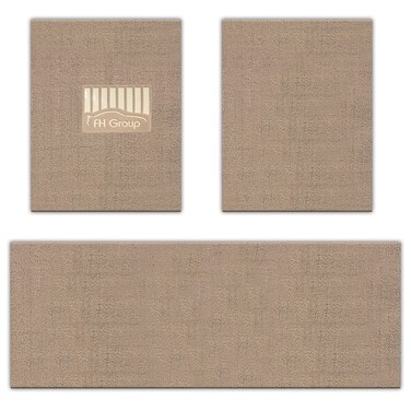 FH Group Car Floor Mats - DIY Set of Rubber Floor Mats for Cars, Trimmable Automotive Floor Mats, All Weather Protectors, Floor Mats for SUVs, Truck Floor Mats Solid Beige
