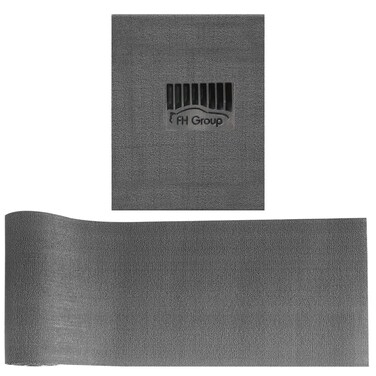 FH Group Car Floor Mats - DIY Set of Rubber Floor Mats for Cars, Trimmable Automotive Floor Mats, All Weather Protectors, Floor Mats for SUVs, Truck Floor Mats Solid Gray
