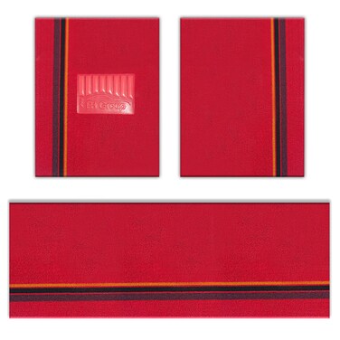 FH Group Car Floor Mats - DIY Set of Rubber Floor Mats for Cars, Trimmable Automotive Floor Mats, All Weather Protectors, Floor Mats for SUVs, Truck Floor Mats Red