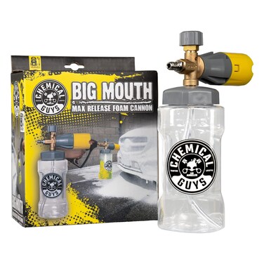 Chemical Guys EQP324 Big Mouth Max Release Foam Cannon (Car Wash, Home Wash &amp; Boat Wash Foam Cannon That Connects to Your Pressure Washer) 34 oz Bottle