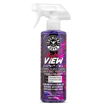Chemical Guys CLD30116 HydroView Ceramic Glass Cleaner, Water Repellent &amp; Protective Coating (Works on Glass, Windows, Mirrors, Navigation Screens &amp; More; Car, Truck, SUV and Home Use), 16 fl oz