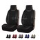 FH Group Front Set Premium 3D Air Mesh Automotive Seat Cushion - Universal Fit, Airbag Compatible, Car Seat Cover for SUV, Sedan, Van, Black