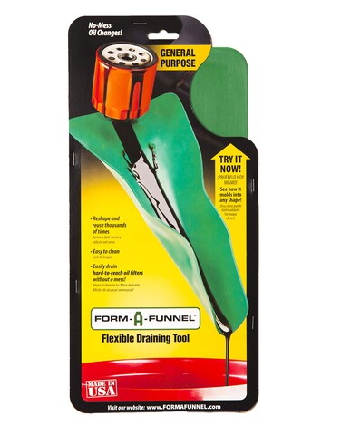 Form a Funnel - Flexible Funnels for Automotive Use, Drain Funnel, Durable Flex Funnel and Oil Change Funnel