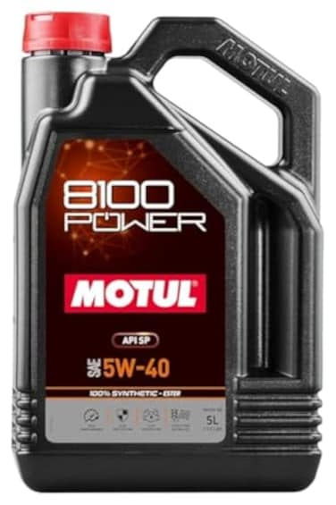 MOTUL 8100 POWER 5W-40 Motor Oil 5 Liter 100% Synthetic Ester
