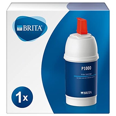 BRITA P1000 replacement filter cartridge for BRITA filter taps - 1 Pack - reduces chlorine, limescale and impurities