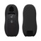 kwmobile Key Cover Compatible with Porsche 3 Button Car Key (only Keyless) - Soft Silicone Car Key Fob Holder Protector Case - Black
