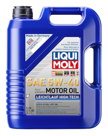 Liqui Moly Leichtlauf High Tech SAE 5W-40   5 L   Synthesis Technology Motor Oil   SKU: 2332