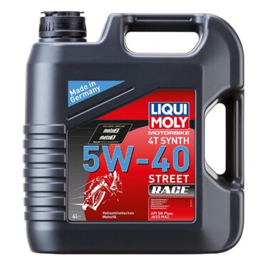 Liqui Moly Motorbike 4T Synth 5W-40 Street Race   Full Synthetic Motor Oil   4 Liter   SKU: 20076