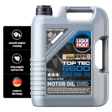 Liqui Moly Top Tec 6600 SAE 0W-20   Fully synthetic engine oil   5 Liter   SKU: 22046