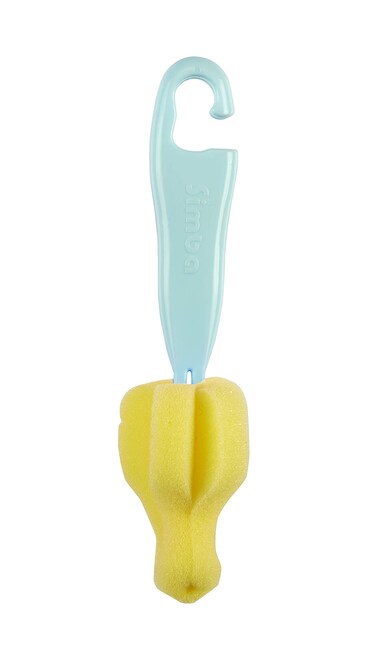 Simba Sponge Nipple Brush with Easy Hanging Hook (Turquoise)