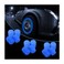 Luminous Tire Valve Stem Caps for Car, 12PCS Fluorescent Glow in The Dark Air Caps Cover, Illuminated Corrosion Resistant Tire Pressure Caps, Universal for Car, Truck, SUV, Motorcycles, Bike (Blue)