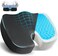 EcoNour Office Chair Seat Cushion for Sciatica Pain &amp; Pressure Relief   Gel &amp; Memory Foam Coccyx Seat Cushion for Tailbone &amp; Lower Back Pain   Orthopedic Ergonomic Butt Pillow Seat Cushions