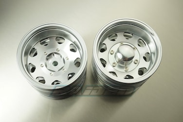 Aluminum Alloy 9 Spoke Rear Wheel set 15400s for TAMIYA 1/14 Tractor Truck 2pcs