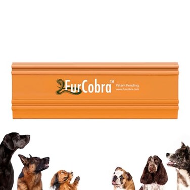 FURCOBRA Pro Pet Hair Remover 4.33" - Easy Grip Pet Hair Removal Tool for Car, Carpet Scraper - Animal Fur Remover, Scraper for Carpet, Home Surfaces - Light &amp; Compact Dog Fur Cleaning Tool