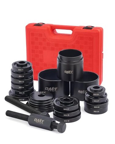 Orion Motor Tech Wheel Bearing Press Kit for Front Wheel Drive Bearing Removal &amp; Installation, 24pc Wheel Bearing Puller Tool Set with Sliding Screws Universal Bushings Sleeves Storage Case