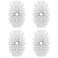 MR.SIGA Soap Dispensing Dish Brush Refills, 4 Pack