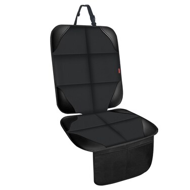 MORROLS Car Seat Protectors for Child Car Seats 1 Pack Waterproof Leather Seats Protectors with Non-Slip Bottom Large Mesh Pockets Leather and Fabric Car Seats for SUV, Sedan, Trunk