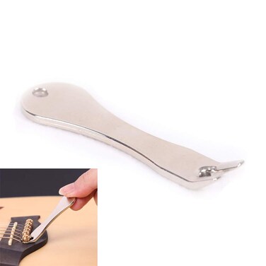 Guitar Bridge Pin Puller Removal Tool,Acoustic Bridge Pin Puller,Guitar Bridge Pins Puller String Peg Pulling Removal Stainless Steel Extractor Luthier Tool for Acoustic Guitar 1PCS