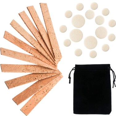 SATINIOR 27 Pieces Clarinet Instrument Accessories with 10 Pcs Clarinet Cork Replacement and 17 Pcs Clarinet Pads Woodwind Instrument Pads